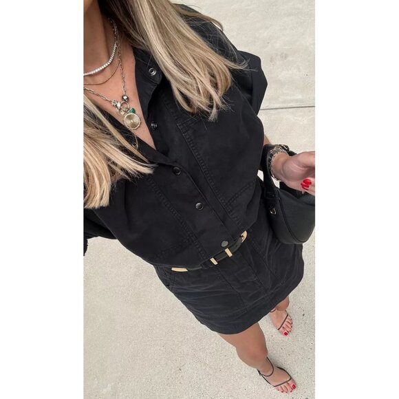 PISTOLA Tully Mini Dress in Fade To Black Size Medium - Picture 2 of 9